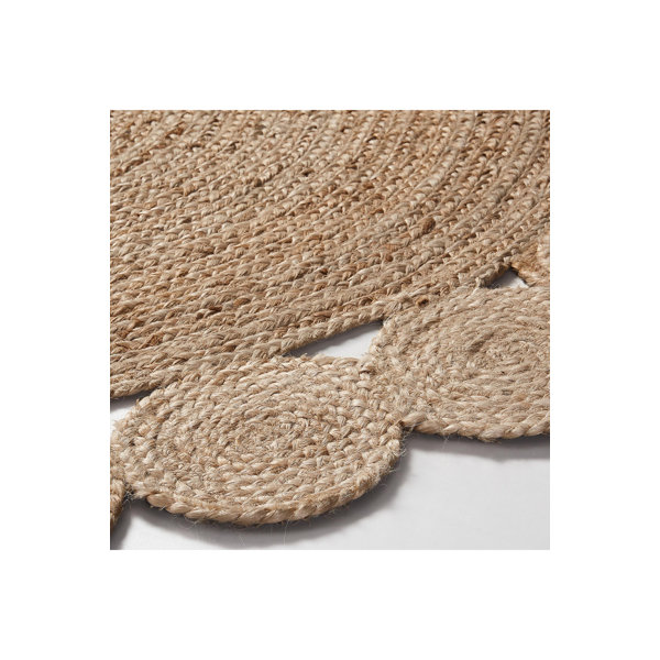 OROA Round Handmade Handwoven Jute/Sisal Natural Area Rug Perigold